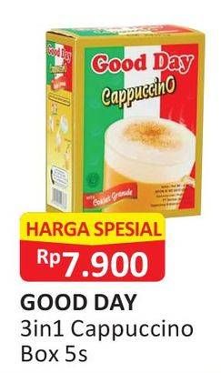 Promo Harga Good Day Cappuccino per 5 sachet - Alfamart