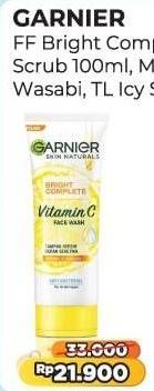 Promo Harga Garnier Bright Complete Cleanser, Face Wash 100 ml - Alfamart