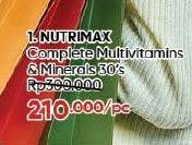 Promo Harga Nutrimax Complete Multivitamins & Minerals 30 pcs - Guardian