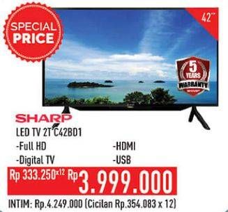 Promo Harga SHARP 2T-C42BD1i | LED TV 42"  - Hypermart