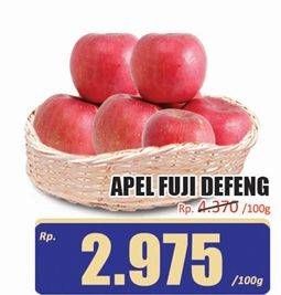 Promo Harga Apel Fuji Defeng per 100 gr - Hari Hari