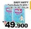 Promo Harga Baby Happy Body Fit Pants M34, L30, XL26, XXL24  - Giant