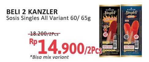 Promo Harga Kanzler Sosis Single All Variants 60 gr - Alfamidi