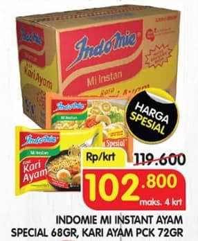 Promo Harga Indomie Mi Kuah Ayam Spesial, Kari Ayam per 40 pcs 70 gr - Superindo