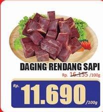 Promo Harga Daging Rendang Sapi per 100 gr - Hari Hari