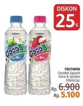 Promo Harga FRUITAMIN Minuman Coco Bit Splash Coco, Splash Lychee 350 ml - LotteMart
