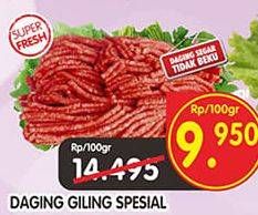 Promo Harga Daging Giling Sapi Spesial per 100 gr - Superindo