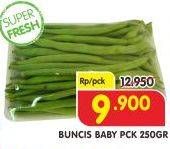 Promo Harga Buncis Baby 250 gr - Superindo