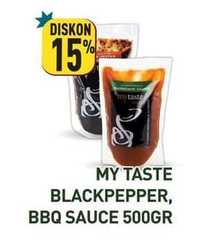 Promo Harga My Taste Saus Black Pepper, Barbeque 500 gr - Hypermart