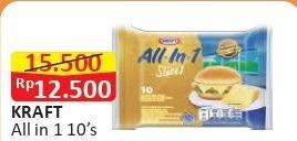 Promo Harga KRAFT All In 1 Slices 167 gr - Alfamart