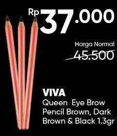 Promo Harga VIVA Eyebrow Pencil Black, Brown, Dark Brown 1 gr - Guardian
