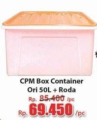 Promo Harga CPM Container Box + Roda Ori 50000 ml - Hari Hari