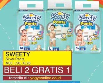 Promo Harga Sweety Silver Pants M30, L28, XL26  - Yogya