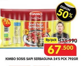 Promo Harga Kimbo Sosis Sapi Serbaguna 792 gr - Superindo