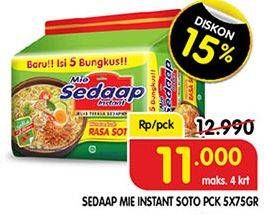 Promo Harga SEDAAP Mie Kuah Soto 75 gr - Superindo