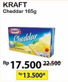 Promo Harga KRAFT Cheese Cheddar 165 gr - Alfamart