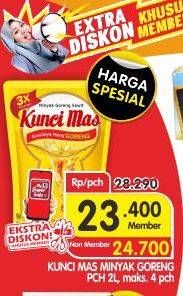 Promo Harga KUNCI MAS Minyak Goreng 2000 ml - Superindo