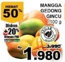 Promo Harga Mangga Gedong Gincu per 100 gr - Giant