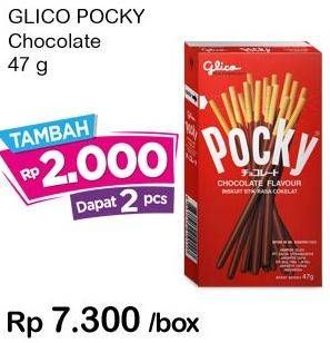 Promo Harga GLICO POCKY Stick Chocolate Flavour 47 gr - Indomaret