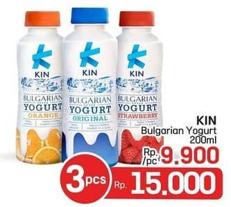 Promo Harga KIN Bulgarian Yogurt 200 ml - LotteMart