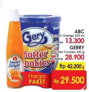 Promo Harga ABC Squash + Gerry Butter Cookies  - LotteMart