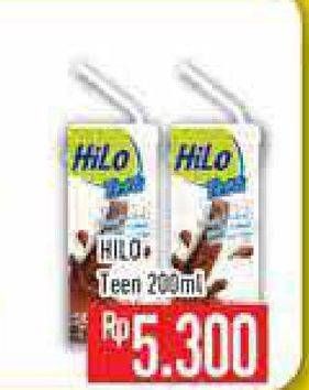 Promo Harga HILO Teen Ready To Drink Chocolate 200 ml - Hypermart