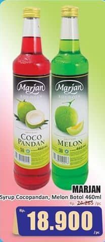 Promo Harga Marjan Syrup Boudoin Cocopandan, Melon 460 ml - Hari Hari