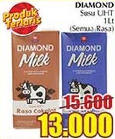Promo Harga DIAMOND Milk UHT All Variants 1 ltr - Giant