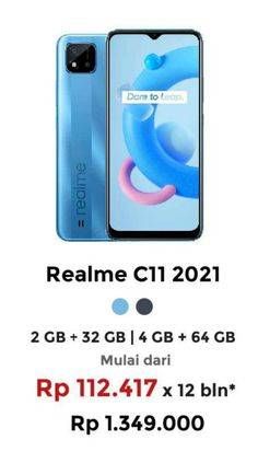 Promo Harga REALME C11 2021 2GB + 32GB, 4GB + 64GB  - Erafone