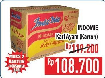 Promo Harga Indomie Mi Kuah Kari Ayam per 40 pcs 72 gr - Hypermart