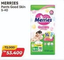 Promo Harga Merries Pants Good Skin S40 40 pcs - Alfamart