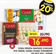 Promo Harga CIDEA Frozen Seafood Chikuwa 250 g/ Shabu Shabu Steamboat 300 - 500 g  - Superindo