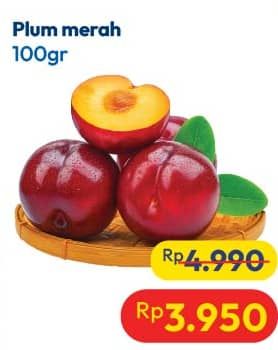 Promo Harga Plum Merah per 100 gr - Hypermart