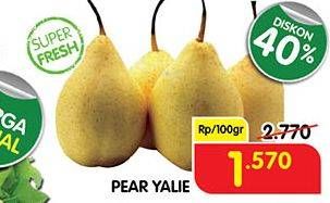 Promo Harga Pear Ya Lie per 100 gr - Superindo