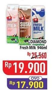 Promo Harga Diamond Fresh Milk 946 ml - Hypermart