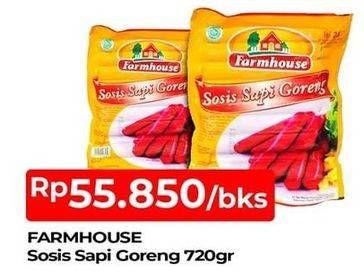 Promo Harga FARMHOUSE Sosis Sapi Goreng per 24 pcs 720 gr - TIP TOP