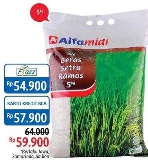 Promo Harga Alfamidi Beras Setra Ramos 5 kg - Alfamidi