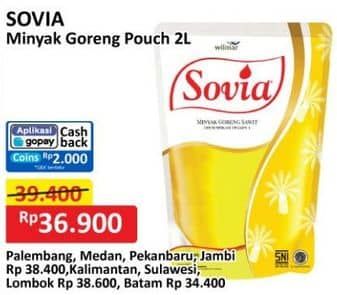 Promo Harga Sovia Minyak Goreng 2000 ml - Alfamart