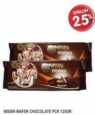 Promo Harga NISSIN Wafers Chocolate 125 gr - Superindo