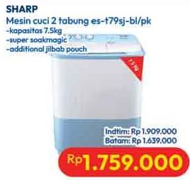 Promo Harga Sharp ES-T79SJ-BL/PK  - Hypermart