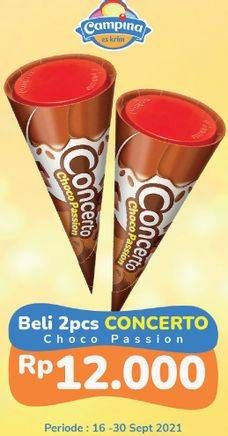 Promo Harga CAMPINA Concerto Choco Passion 110 ml - Alfamart