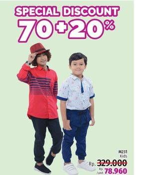 Promo Harga M231 Kids Shirt  - LotteMart