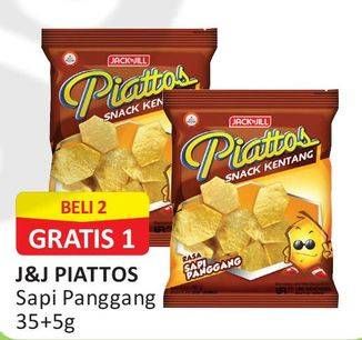 Promo Harga PIATTOS Snack Kentang Sapi Panggang 40 gr - Alfamart