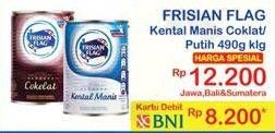 Promo Harga FRISIAN FLAG Susu Kental Manis Putih, Cokelat 490 gr - Indomaret