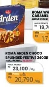 Promo Harga Roma Arden Tender Bite Cookies Krim Cokelat 240 gr - Carrefour