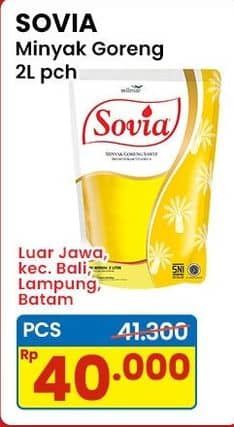 Promo Harga Sovia Minyak Goreng 2000 ml - Indomaret
