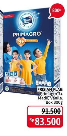 Promo Harga FRISIAN FLAG Primagro 3+ Madu, Vanilla 800 gr - Alfamidi