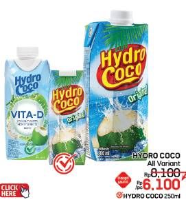 Promo Harga Hydro Coco Minuman Kelapa Original  - LotteMart
