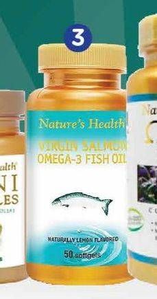 Promo Harga Natures Health Virgin Salmon Omega-3 Fish Oil 50 pcs - Watsons