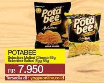 Promo Harga POTABEE Snack Potato Chips Melted Cheese, Salted Egg 57 gr - Yogya